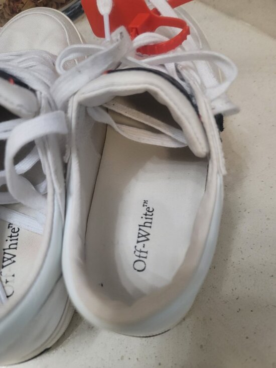 Off-White Vulcanized Men\'s Sneakers Size 41 EU/8 White Black main image 5